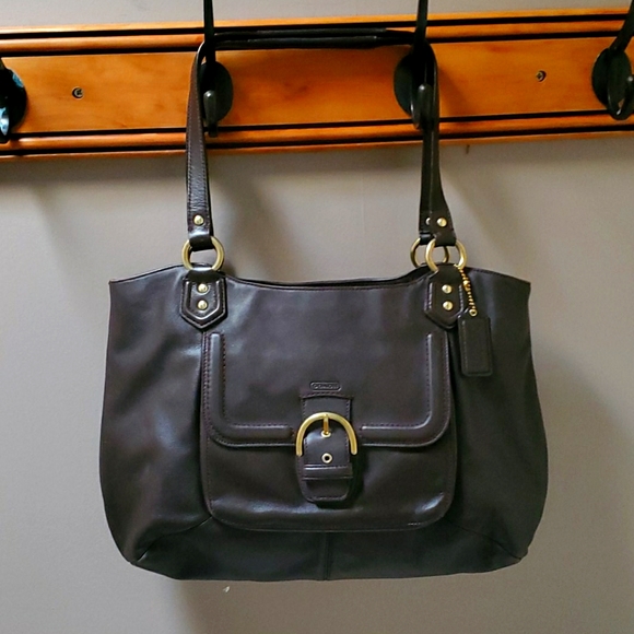 Extremely Gently Used Chocolate Coach Bag - Picture 1 of 6